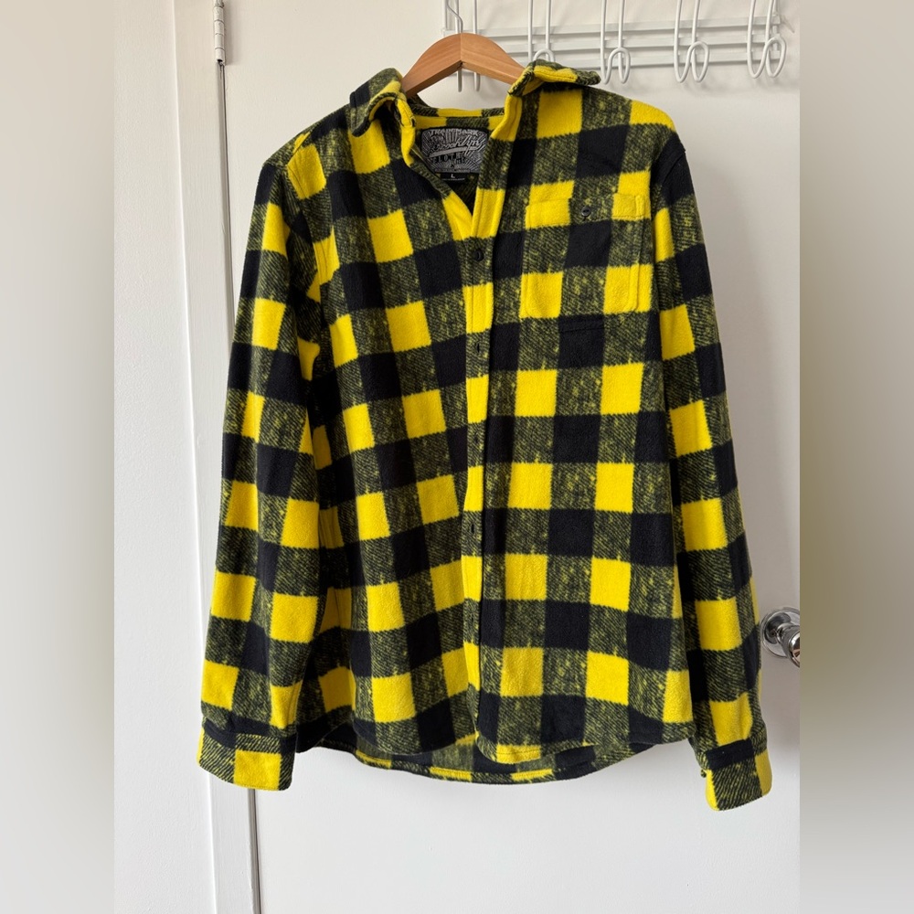 Yellow and Black Checkered Kids Shirt